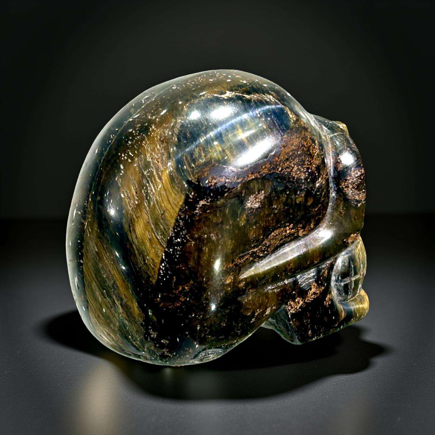 Tigers Eye Skull