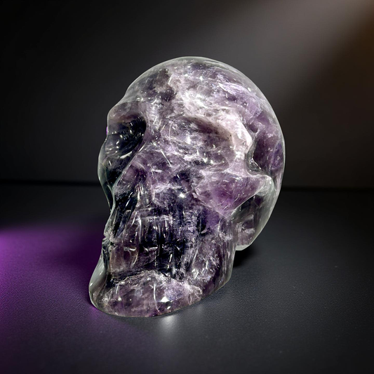 Chevron Amethyst Skull