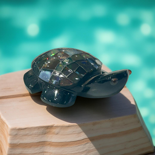Ethiopian Opal Turtle Figurine – 17g, 1.5” x 1.5”