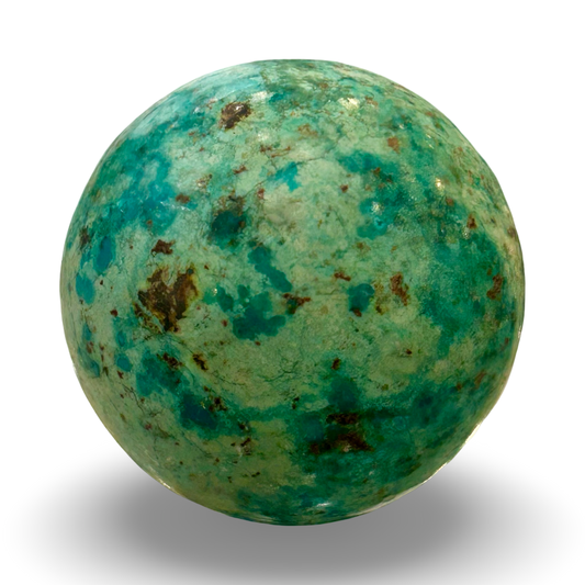 Chrysocolla Sphere – 132g | 1.5” x 2”
