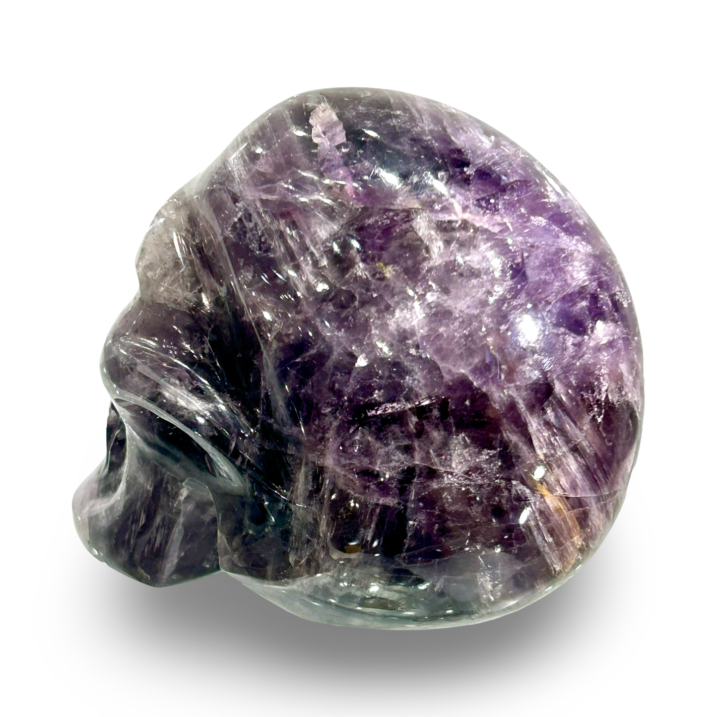 Chevron Amethyst Skull