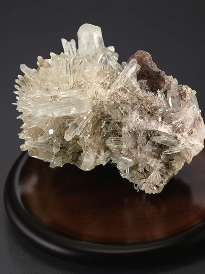 Colombian Needle Quartz Cluster with Red Hematite – 2023g