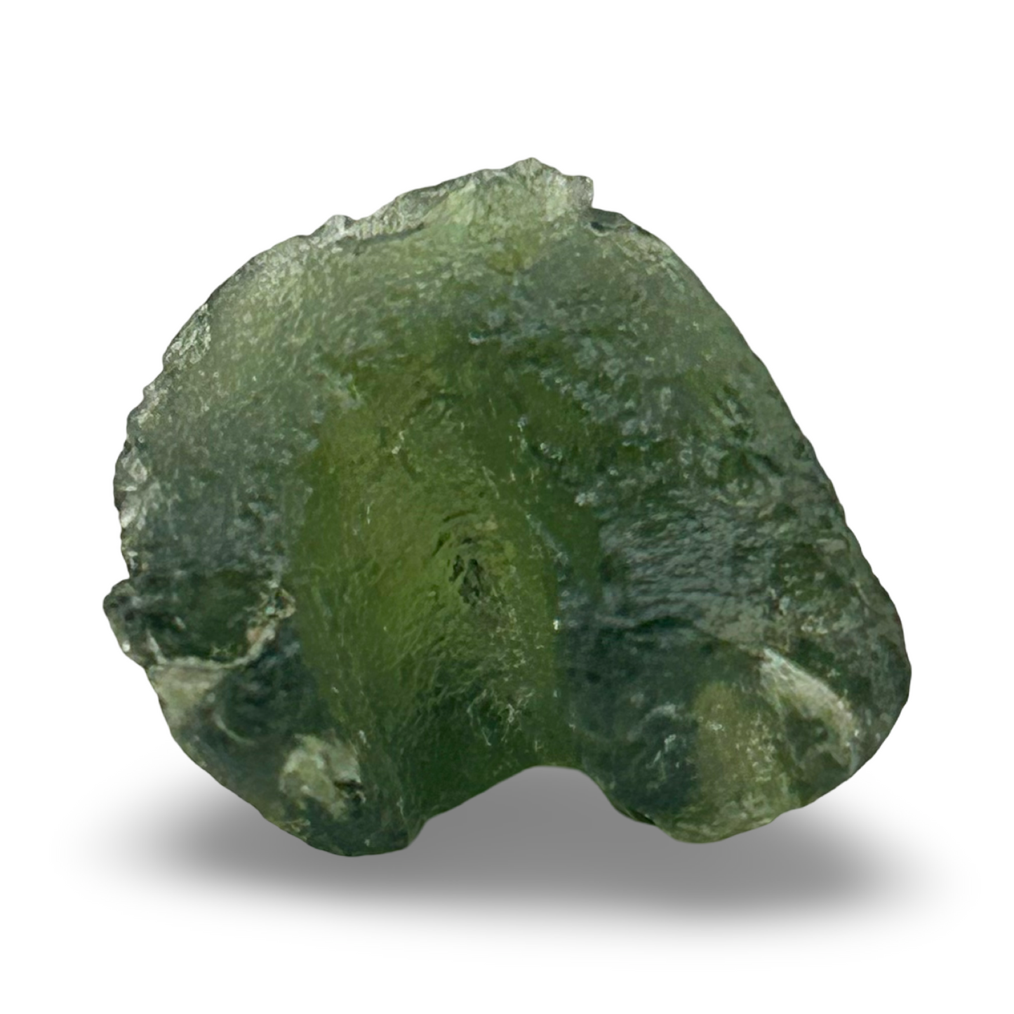 Moldavite – 4g | 1” x 0.5” | Rare Natural Meteorite Glass Crystal