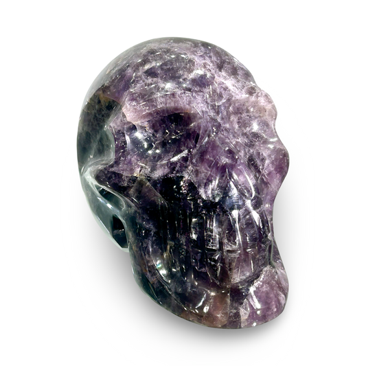 Chevron Amethyst Skull