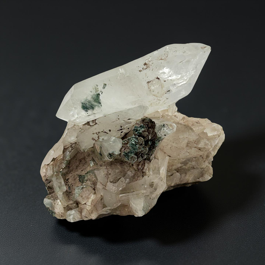 Lemurian Pink Faden Cluster – 241g | 3.5” x 3” | Natural Healing Crystal