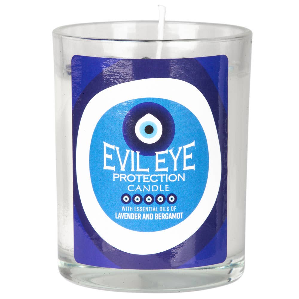 Benjamin International - Evil Eye Glass Jar Candle