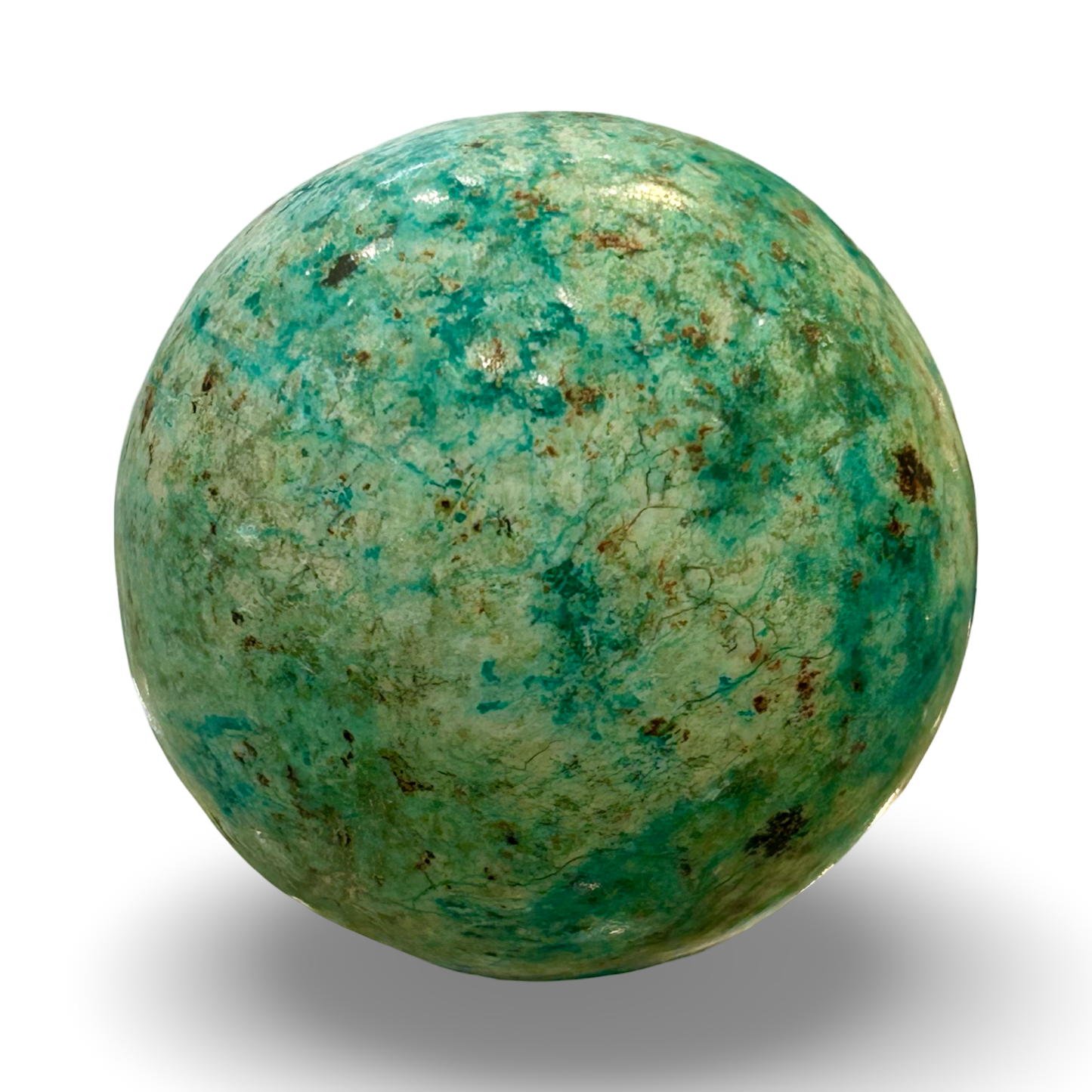 Chrysocolla Sphere – 132g | 1.5” x 2”