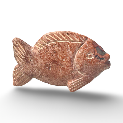 Fire Opal Fish Figurine – 18g, 1.5” x 1”