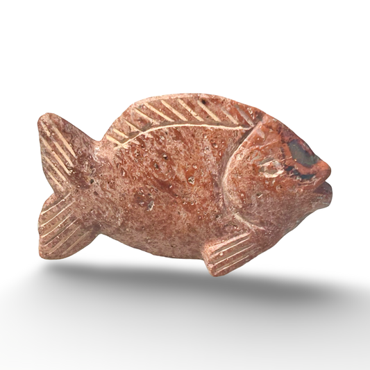 Fire Opal Fish Figurine – 18g, 1.5” x 1”