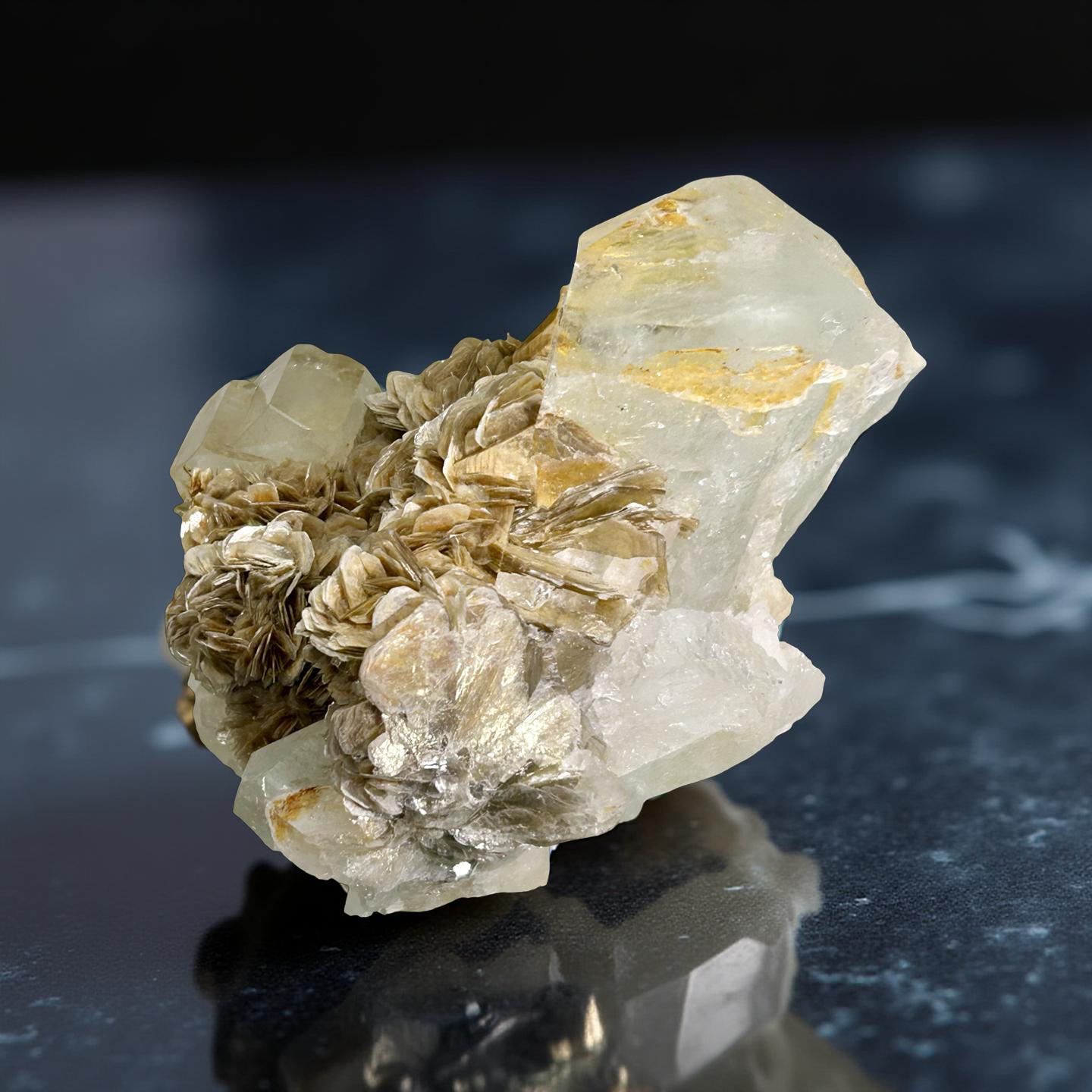 Aquamarine with Mica Specimen
