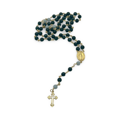 Black Tourmaline Rosary – 6mm Beads, 18”