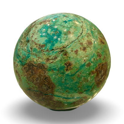 Chrysocolla Sphere – 240g | 2” x 2” |
