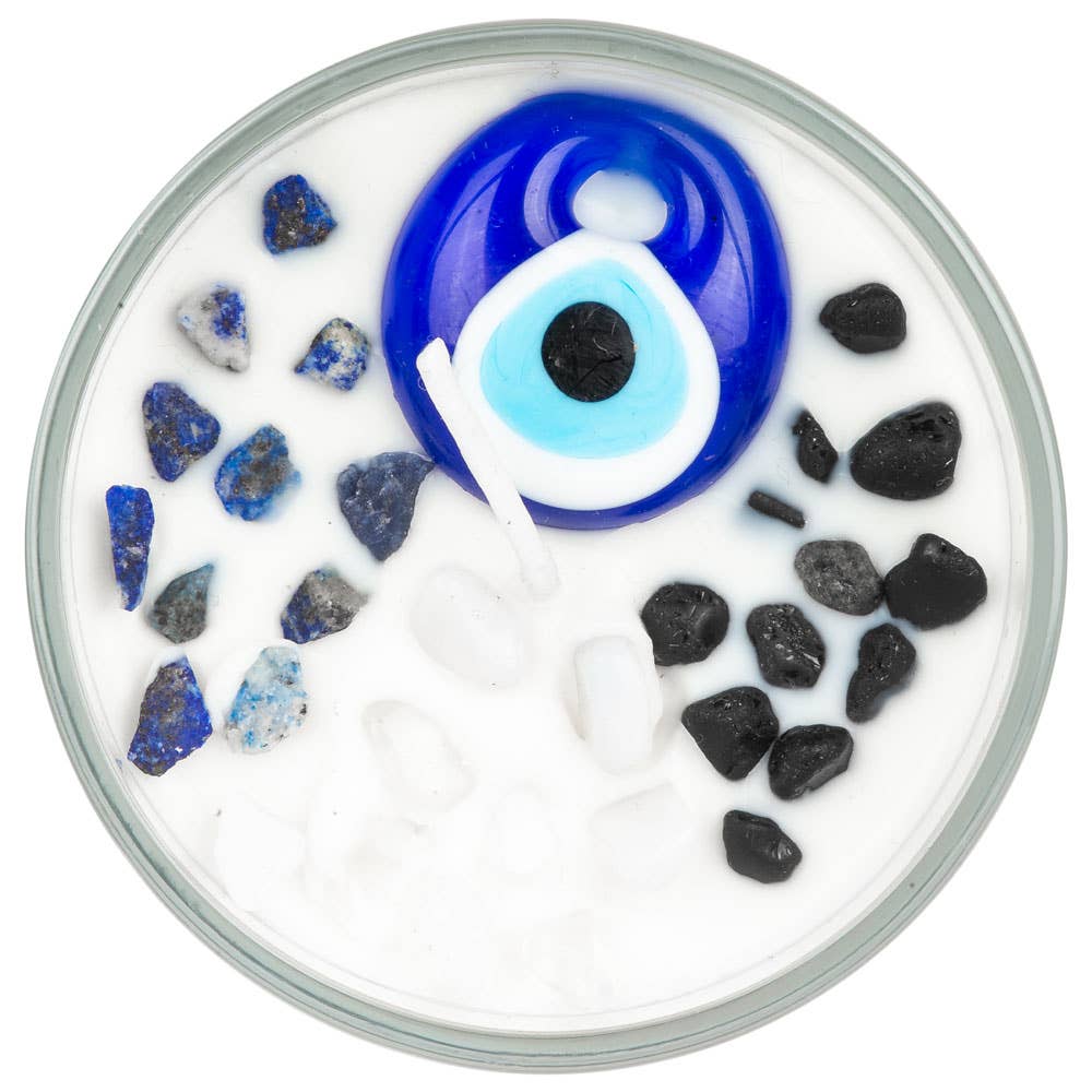 Benjamin International - Evil Eye Glass Jar Candle