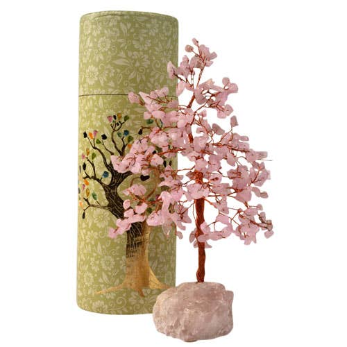 Benjamin International - ROSE QUARTZ 300 STONE GEMSTONE TREE