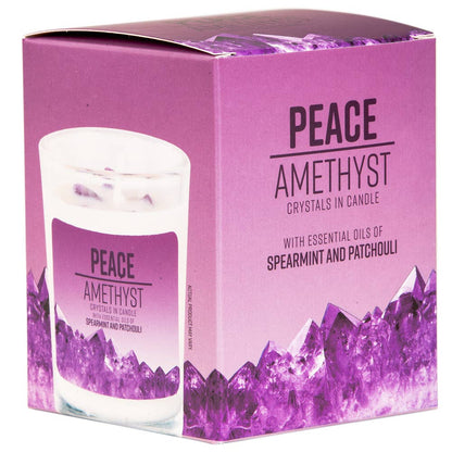 Benjamin International - 10 oz Crystal Energy Candles With Essential Oils