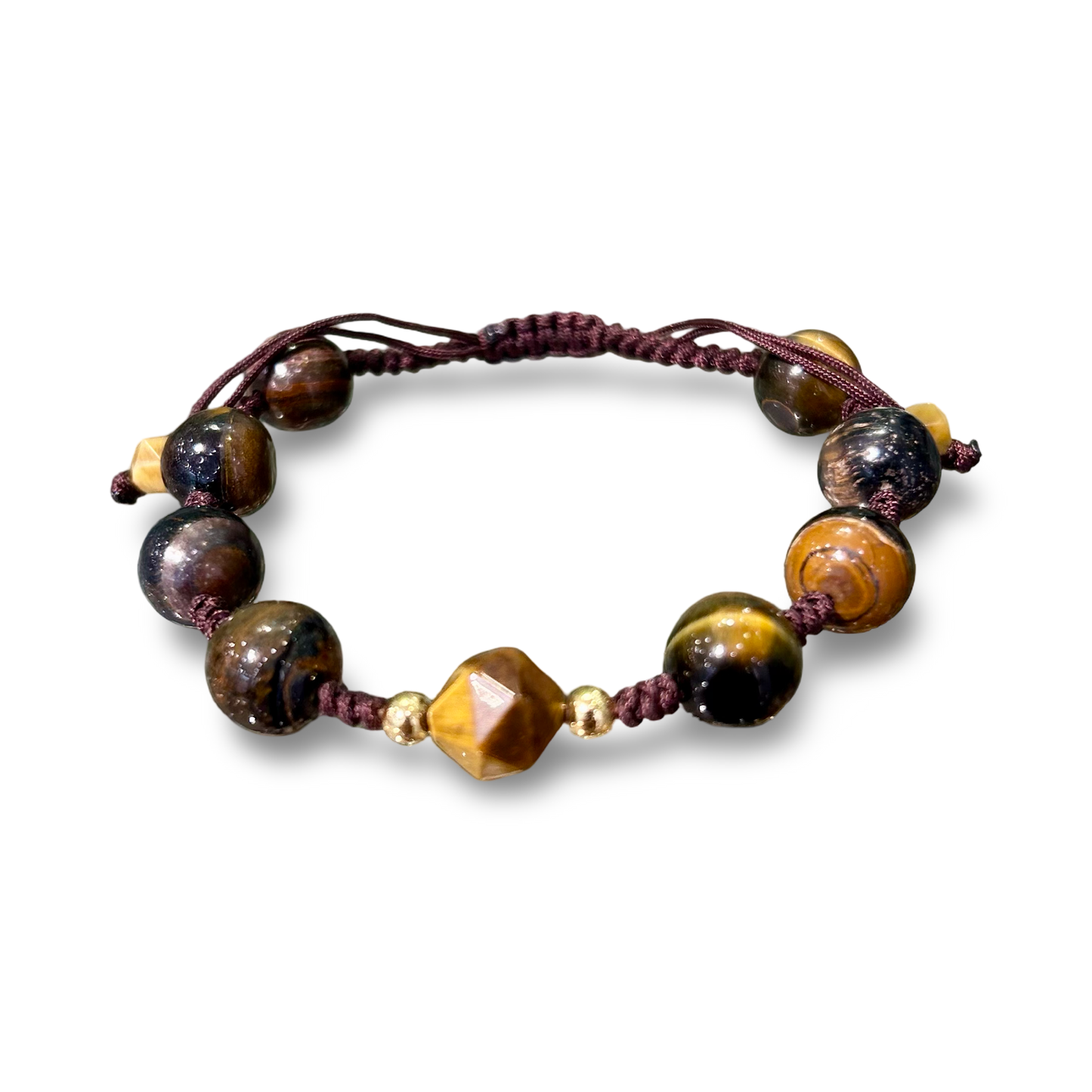 Tiger’s Eye Bracelet –
8 mm beads | Adjustable size
