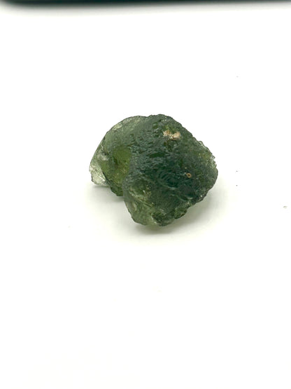 Moldavite – 4g | 1” x 0.5” | Rare Natural Meteorite Glass Crystal