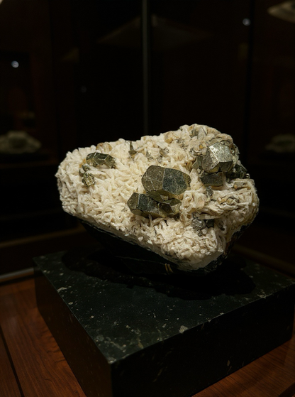Chivor Pyrite With Apophyllite