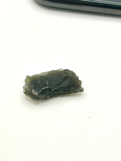 Moldavite – 3g | 1” x 0.5” | Rare Natural Meteorite Glass Crystal