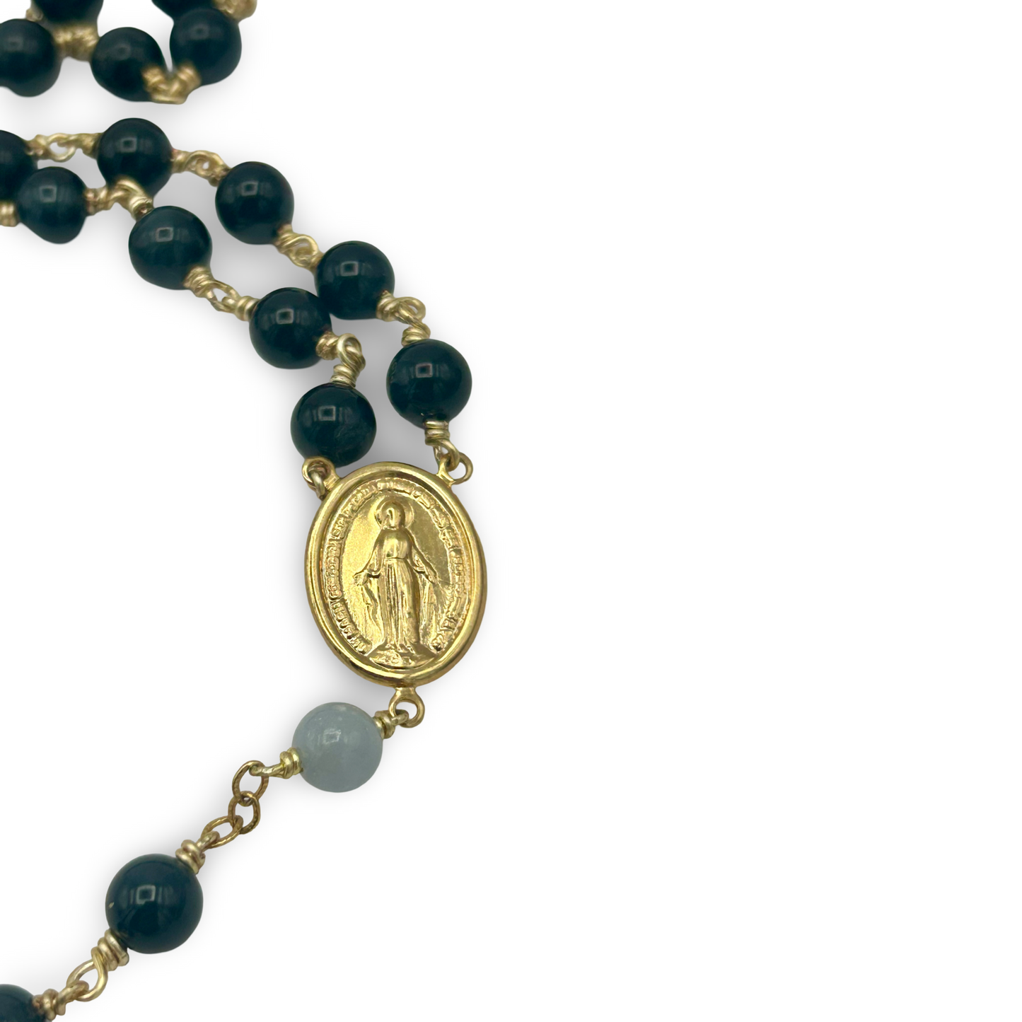 Black Tourmaline Rosary – 6mm Beads, 18”