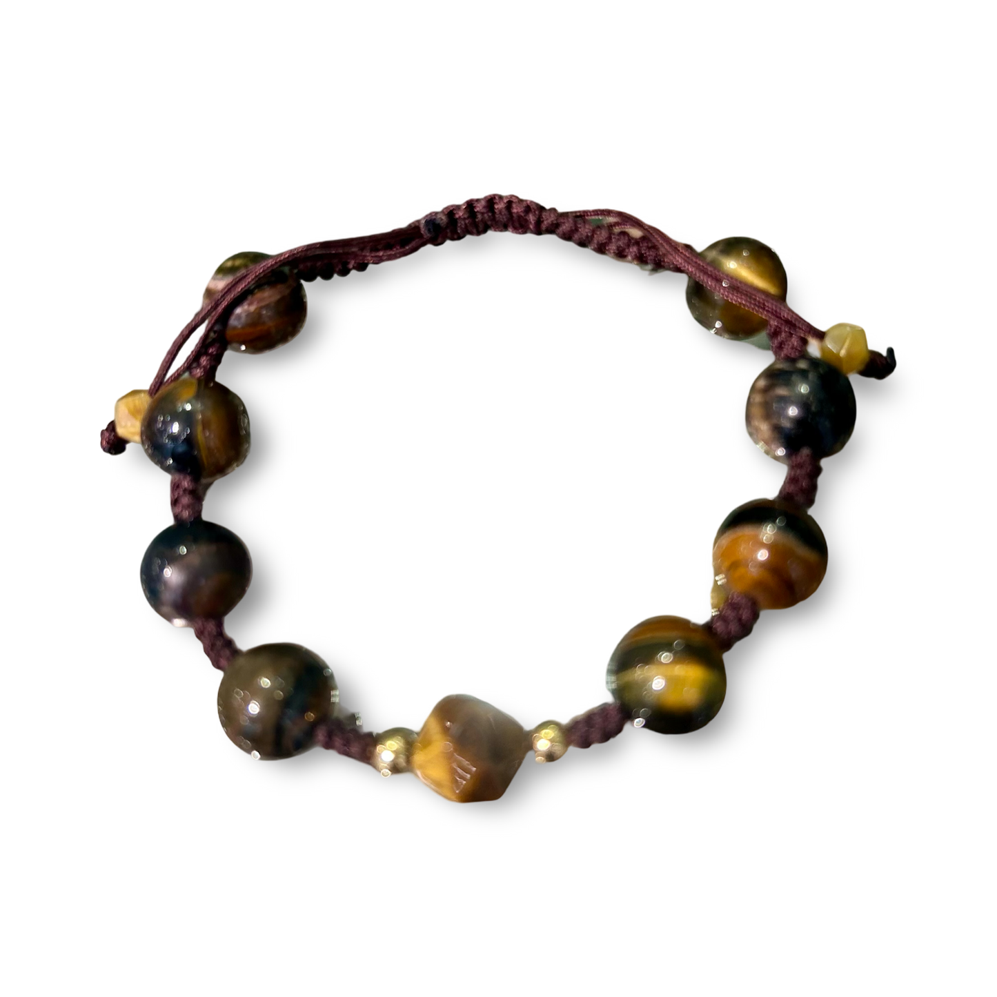 Tiger’s Eye Bracelet –
8 mm beads | Adjustable size