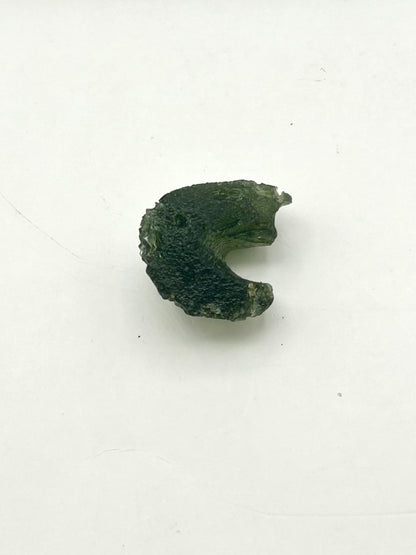 Moldavite – 4g | 1” x 0.5” | Rare Natural Meteorite Glass Crystal
