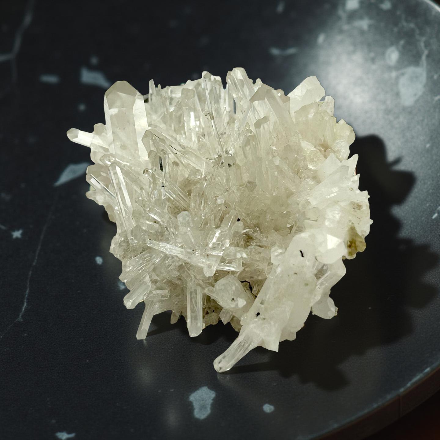 Colombian Lemurian Needle Cluster – 313g | 4.5” x 2.5” | Natural Quartz Crystal from Colombia