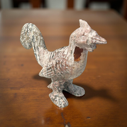 Fire Opal Rooster Figurine – 24g, 2” x 1.5”