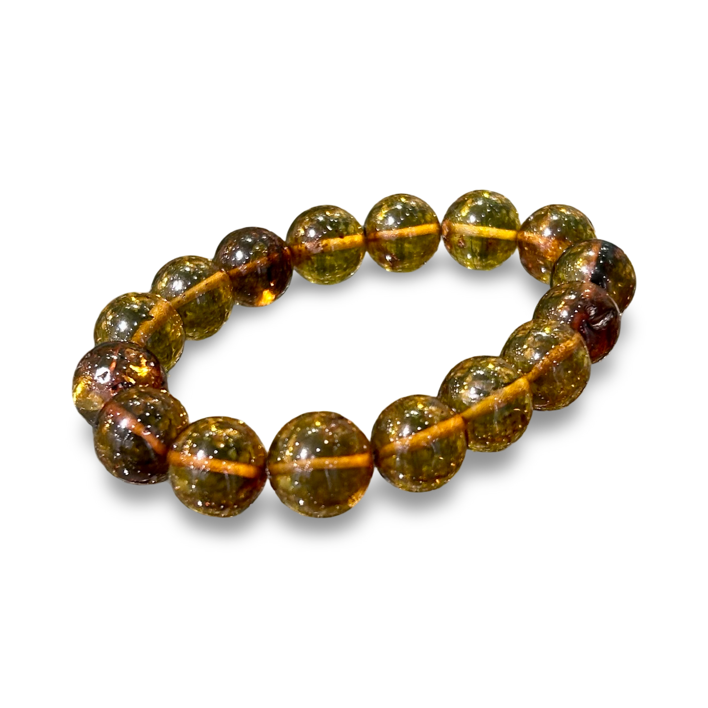 Elastic Amber Bracelet – 12mm Beads