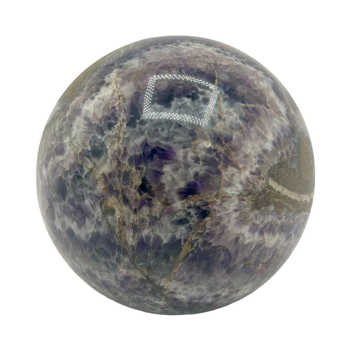 Chevron Amethyst Sphere
