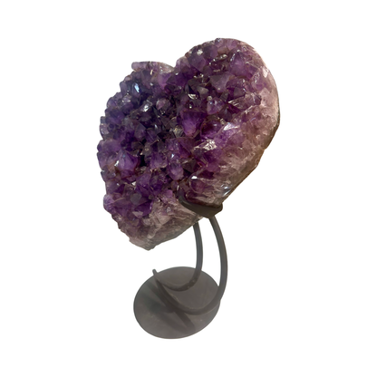 Amethyst Heart Cluster