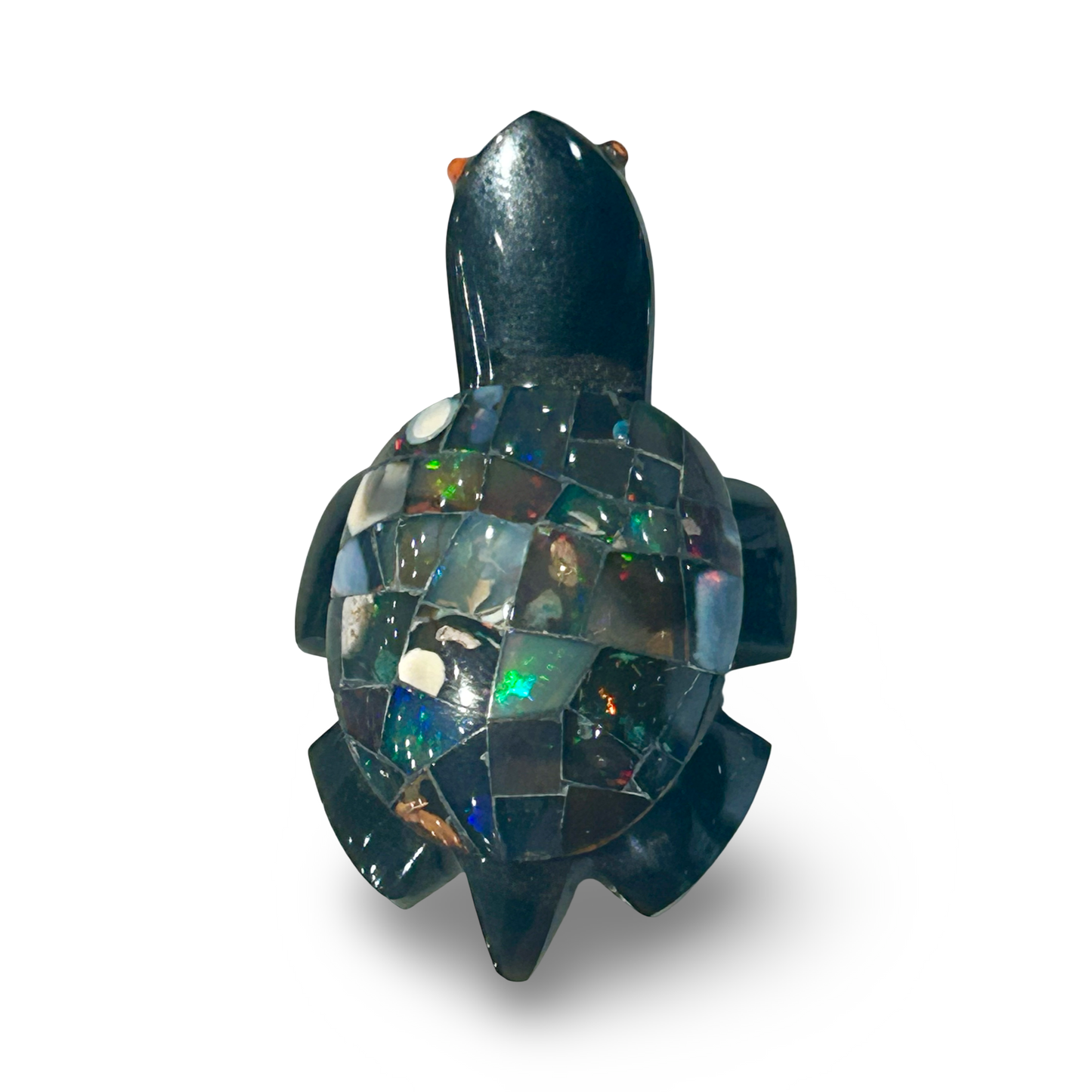 Ethiopian Opal Turtle Figurine – 17g, 1.5” x 1.5”
