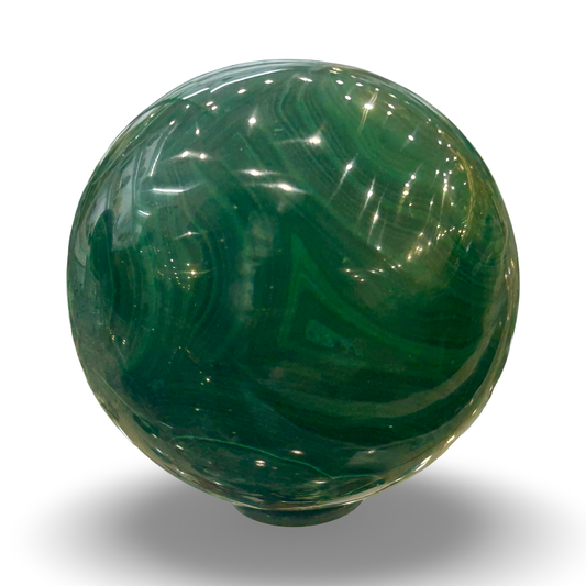 Malachite Sphere – 639g | 3.5” x 3” |