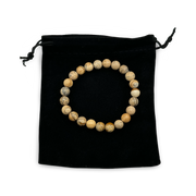 Picture Jasper Beaded Bracelet – Natural 8mm Gemstone Healing Bracelet for Grounding & Protection