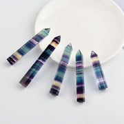 Natural Raw Gemstone Hexagonal Crystal Column Ornaments