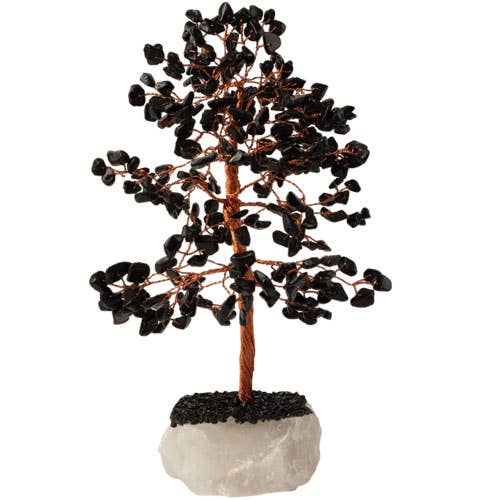 Benjamin International - BLACK TOURMALINE 300 STONE GEMSTONE TREE