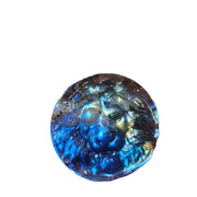 Natural Raw Gemstone Crystal Carved Blue Light Lion's Head