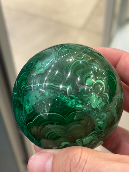 Malachite Sphere – 639g | 3.5” x 3” |