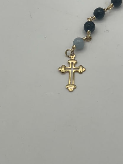 Black Tourmaline Rosary – 6mm Beads, 18”