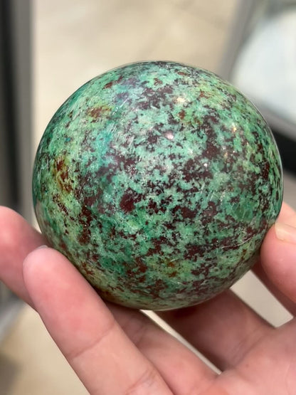 Chrysocolla Sphere – 395g | 3” x 3”