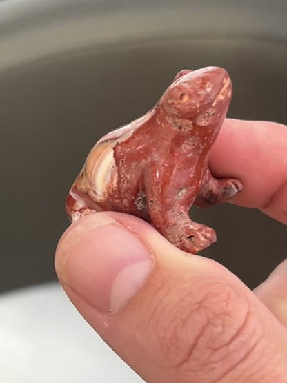 Fire Opal Figurine – 27g, 2” x 1.5”