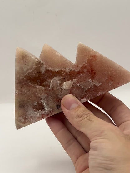 Pink Amethyst Mountain Carvings – 367g | 6” x 1” | Natural Crystal Sculpture