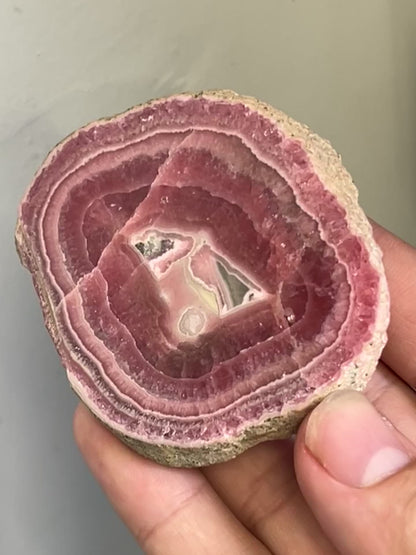 Rhodochrosite Freeform – 95g | 3” x 2.5” | Natural Pink Crystal from Argentina