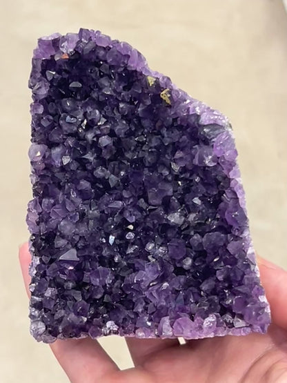 Amethyst Cut Base from Brazil – 712g Natural Purple Crystal for Peace, Protection & Spiritual Clarity