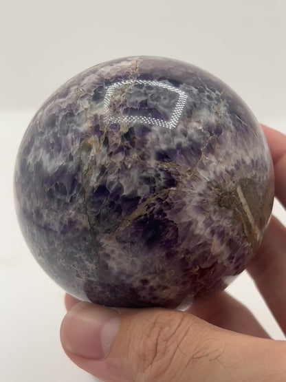 Chevron Amethyst Sphere