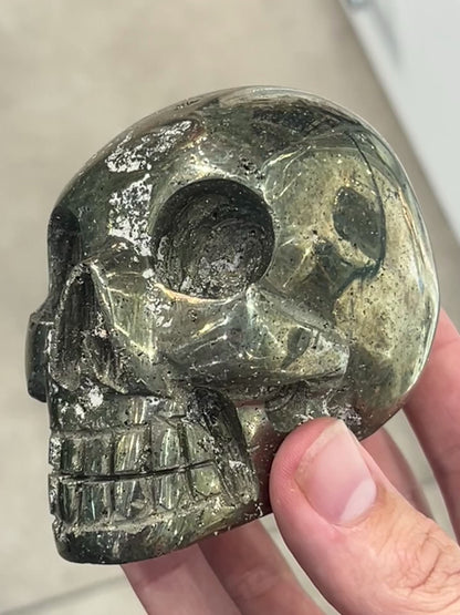 Pyrite Skull Large