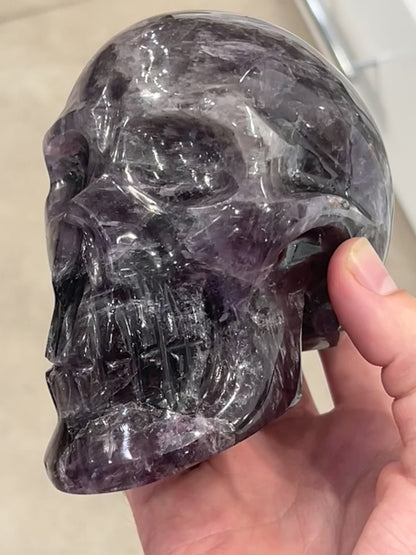 Chevron Amethyst Skull